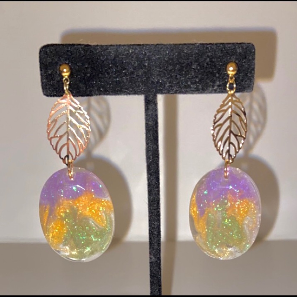Mardi Gras Earrings